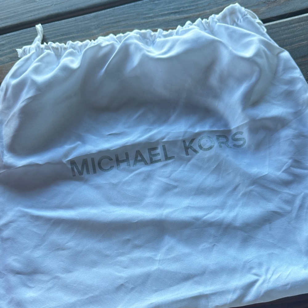 Michael Kors White Drawstring Bag